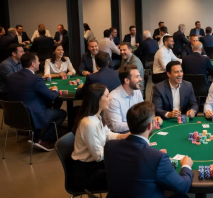 Différents formats d'événements poker en France avec plusieurs tables en activité.